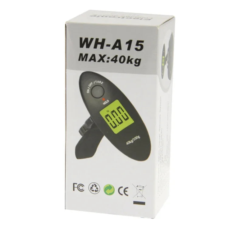 40kg x 100g LCD Electronic Travel Luggage Weight Scale (WH-A15), WH-A15