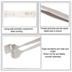 BEST BST-91-5T SA Professional Stainless Steel Wafer Tweezers for Silicon Wafer, BST-91-5T