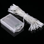 For Christmas Party, 20 LED 2-Mode Flash, Battery Powered, 2m Warm White, 2m  White Light