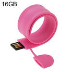Silicone Bracelet USB Flash Disk with 16GB Memory, 16GB, 16GB (Orange), 16GB (Pink), 16GB (Purple)