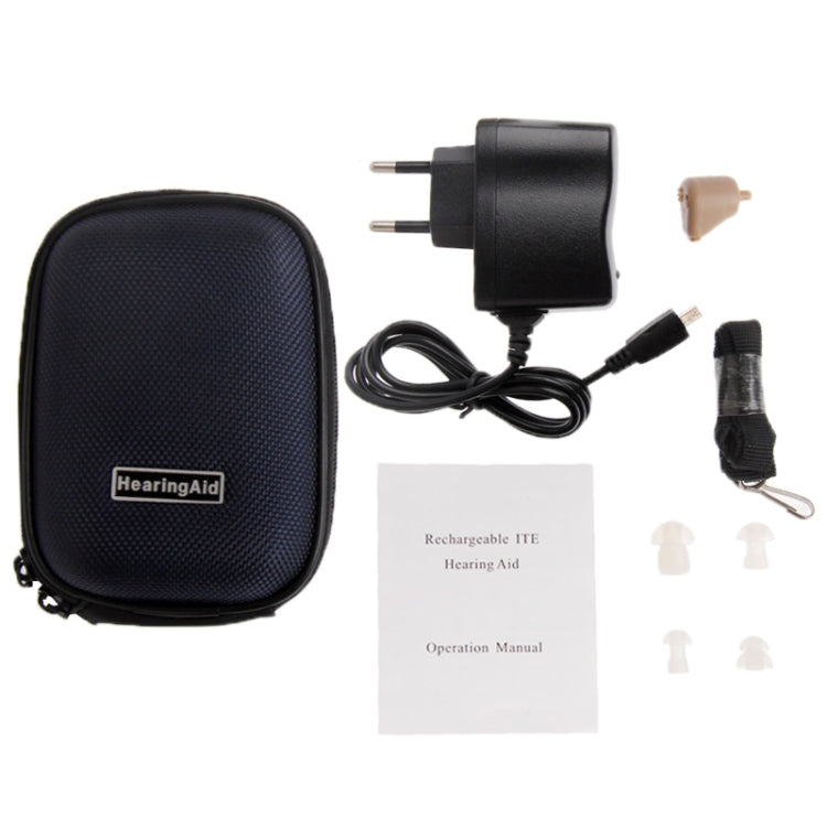 Axon Rechargeable ITE Hearing Aid Sound Amplifier, Support Volume Control (K-88), K-88