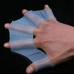 Silicone Swimming Web Fins Hand Flippers Training Gloves, M, Size: M Magenta, Size: M Blue