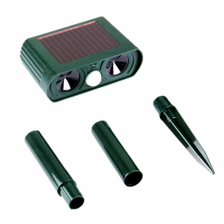 Ultrasonic Solar Powered Motion Activated Animal Repeller, 1PCS RC-510