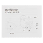 CP-3001 Ultrasonic Distance Measurer Laser Point with 1m Tape Measurer