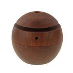 LM-X1 USB Rechargeable Wood Texture 3W Ultrasonic Aroma Air Humidifier, LM-X1