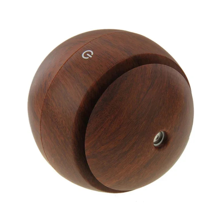 LM-X1 USB Rechargeable Wood Texture 3W Ultrasonic Aroma Air Humidifier, LM-X1