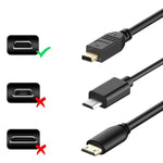30cm Mini HDMI Male to Micro HDMI Male Adapter Cable, Micro HDMI Male, Length: 30cm