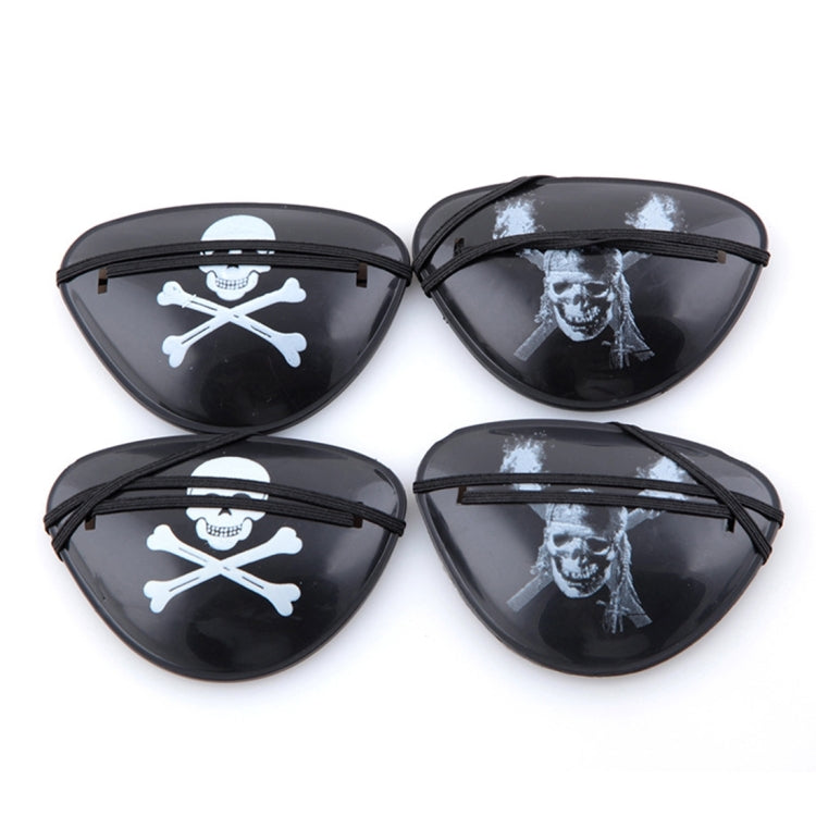 Halloween Props Plastic Pirate Eye Patches, Random Pattern Delivery, Pirate Eye Patches