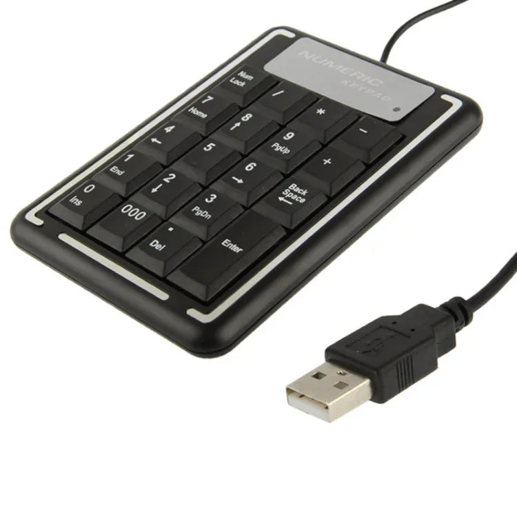 USB Non-synchronous Notebook Computer Numeric Keyboard with 19 Keys, 19 Keys