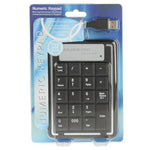 USB Non-synchronous Notebook Computer Numeric Keyboard with 19 Keys, 19 Keys
