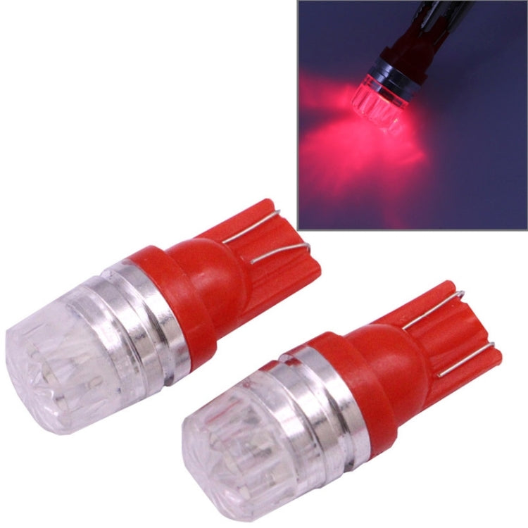 2 PCS T10 1.5W 60LM 1 LED Dark Blue COB LED Brake Light for Vehicles, DC12V