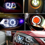 90mm 5W 180LM Angel Eyes Circles Car Headlight COB LED Lights for Vehicles, DC 12-24V, 90mm Blue Light, 90mm  White Light, 90mm Pink Light, 90mm Green Light, 90mm Red Light