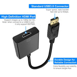 Display Port Male to HDMI Female Adapter Cable, Length: 20cm, DP Male to HDMI Female