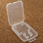 100Pcs Transparent Plastic Storage Card Box for SD Card + Micro SD Card(TF Card), SD+TF Card