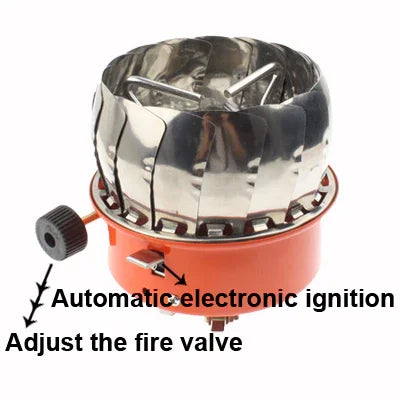 Portable Aluminum-Magnesium Alloy Wind Camping Stove, Magnesium Alloy