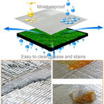 7mm Thickening of Double Aluminum Moisture Pad / Camping Sleeping Pad, Size: 200cm x 200cm, 200cm x200 Aluminum film