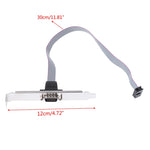 DB9 9pin Com Port host case Cable / RS232 port plate cable, Length: 36cm, RS232,Length: 36cm