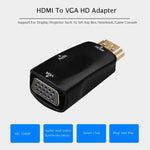 Full HD 1080P HDMI to VGA and Audio Adapter for HDTV / Monitor / Projector, HDMI Male to VGA + Audio (Black), HDMI Male to VGA + Audio (White)