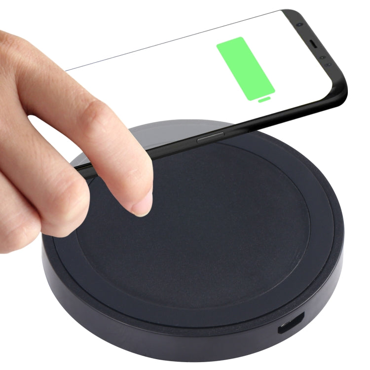 Universal QI Standard Round Wireless Charging Pad (White + Red), Black + White, White + Black, White, Grey+Black, White + Red