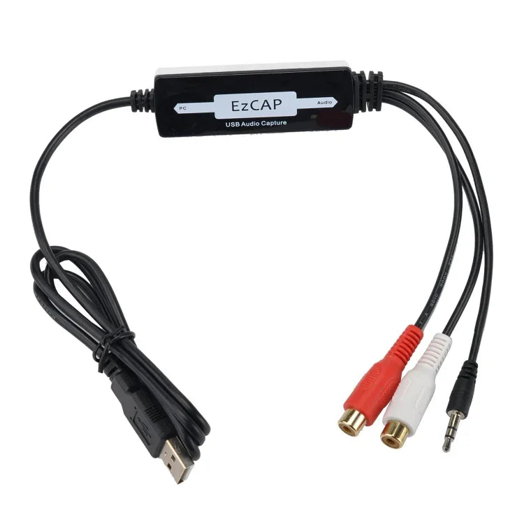 Ezcap216 USB オーディオキャプチャー、録音フォーマット：Wave / MP3