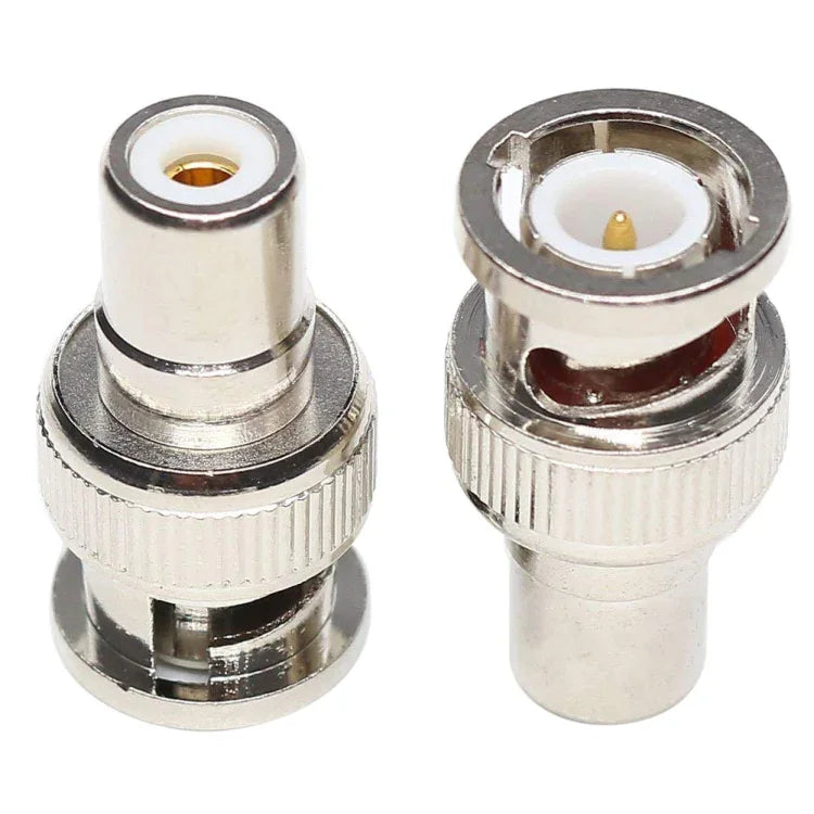 BNC Male to RCA Female Connector Coaxial Cable Adapter, Male to RCA