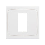 Wall Plate with Screw for Blank Inserts - 1 Hole, Use around the world