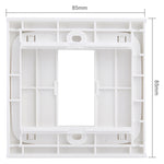 Wall Plate with Screw for Blank Inserts - 1 Hole, Use around the world