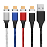 M11 3A USB to Micro USB Nylon Braided Magnetic Data Cable, Cable Length: 2m, Micro USB