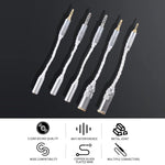 ZS0021 4.4mm Male to 2.5mm Female Balance Adapter Cable, 4.4mm Male to 2.5mm Female