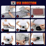 Hailicare Rechargeable Massage Inflatable Belt Warm Electric Heating Belt Without Cloth Bag, Protection Belt