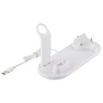 HQ-UD15 Rotatable Wireless Charging Base with Stand for Phones / iWatches / AirPods (Silver), without Wireless Charging White, without Wireless Charging Black, White (with wireless charging), Black (without wireless charging)