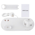 HQ-UD15 Rotatable Wireless Charging Base with Stand for Phones / iWatches / AirPods (Silver), without Wireless Charging White, without Wireless Charging Black, White (with wireless charging), Black (without wireless charging)