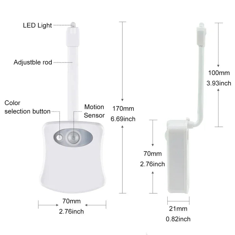 YouOKLight Motion Activated Toilet Nightlight, LED Toilet Light Bathroom Washroom