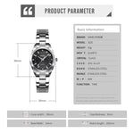 SKmei 1620 Delicate Rhinestone Creative Casual Waterproof Quartz Women Watch Steel Strap Watch