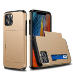 For iPhone 12 5.4 Shockproof Rugged Armor Protective Case with Card Slot, For iPhone 12 mini