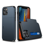 For iPhone 12 5.4 Shockproof Rugged Armor Protective Case with Card Slot, For iPhone 12 mini
