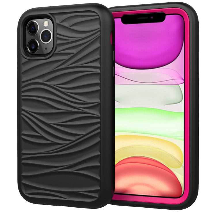 For iPhone 11 Wave Pattern 3 in 1 Silicone+PC Shockproof Protective Case, For iPhone 11