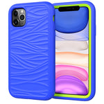For iPhone 11 Pro Max Wave Pattern 3 in 1 Silicone+PC Shockproof Protective Case, For iPhone 11 Pro Max