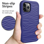 For iPhone 12 Wave Pattern 3 in 1 Silicone+PC Shockproof Protective Case, For iPhone 12 mini