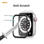 ENKAY Hat-Prince 0.2mm 9H Surface Hardness 3D Explosion-proof Aluminum Alloy Edge Full Screen Tempered Glass Screen Film, For Apple Watch 6/5/4/SE 40mm, For Apple Watch 6/5/4/SE 44mm