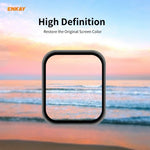 5PCS ENKAY Hat-Prince 0.2mm 9H Surface Hardness 3D Explosion-proof Aluminum Alloy Edge Full Screen Tempered Glass Screen Film, For Apple Watch 6/5/4/SE 40mm, For Apple Watch 6/5/4/SE 44mm
