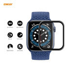 10 PCS ENKAY Hat-Prince 0.2mm 9H Surface Hardness 3D Explosion-proof Aluminum Alloy Edge Full Screen Tempered Glass Screen Film, For Apple Watch 6/5/4/SE 40mm, For Apple Watch 6/5/4/SE 44mm