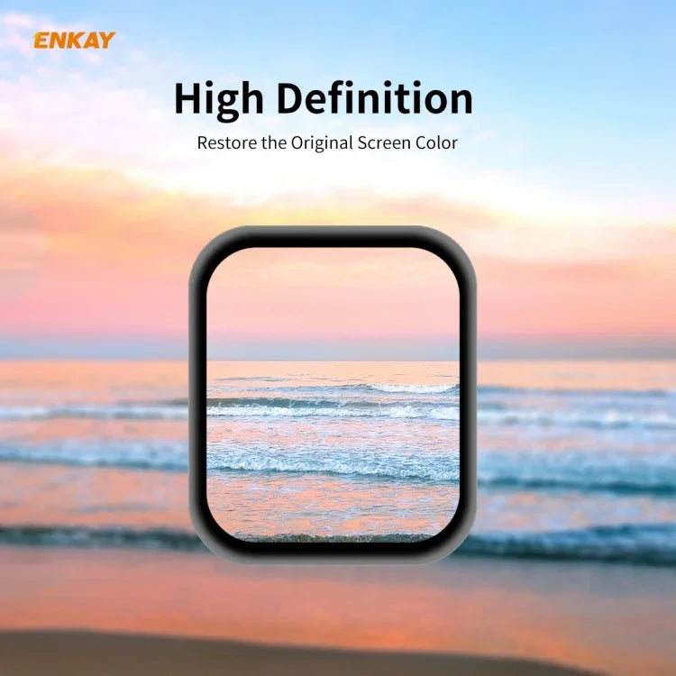 ENKAY Hat-Prince 3D Full Screen Soft PC Edge + PMMA HD Screen Protector Film, For Apple Watch 6/5/4/SE 44mm, For Apple Watch 6/5/4/SE 40mm