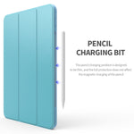 Three-folding Surface Leather Matte TPU Bottom Smart Tablet Case