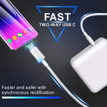 2 in 1 PD3.0 30W USB-C / Type-C Travel Charger with Detachable Foot + PD3.0 3A USB-C / Type-C to USB-C / Type-C Fast Charge Data Cable Set, Cable Length: 1m, EU Plug, 1m EU Plug