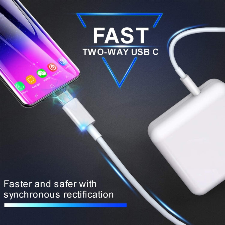 2 in 1 PD 30W USB-C / Type-C + 3A PD 3.0 USB-C / Type-C to USB-C / Type-C Fast Charge Data Cable Set, Cable Length: 2m, AU Plug, 2m AU Plug