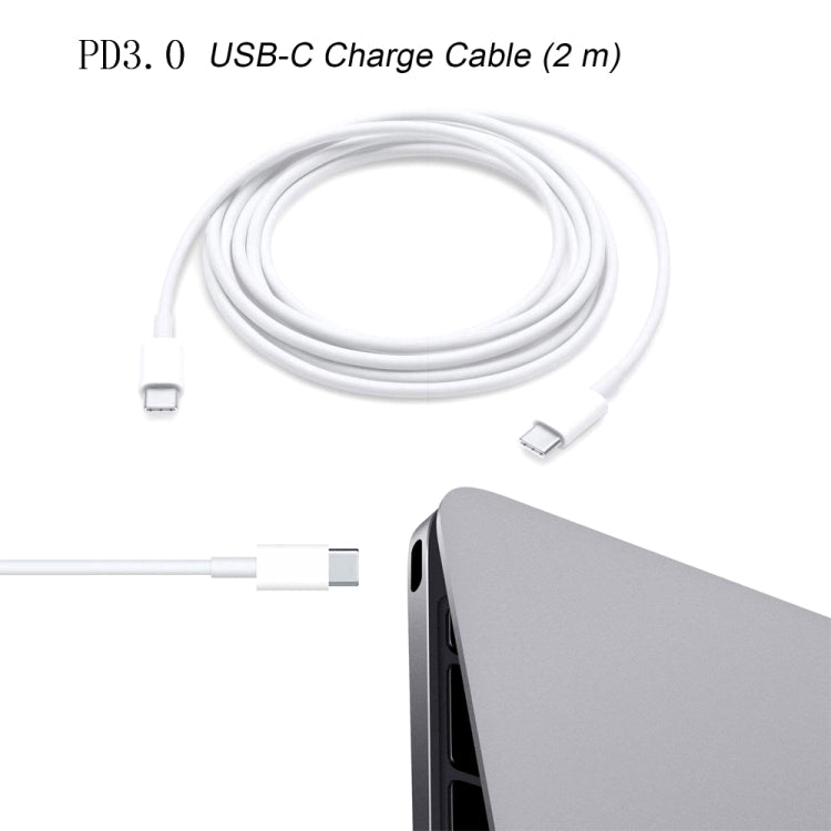 2 in 1 PD 30W USB-C / Type-C + 3A PD 3.0 USB-C / Type-C to USB-C / Type-C Fast Charge Data Cable Set, Cable Length: 2m, AU Plug, 2m AU Plug