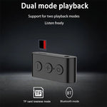 BR03 Card Car Bluetooth 5.0 Receiver Speaker Music Wireless Audio Receiver Bluetooth Hands-free Call