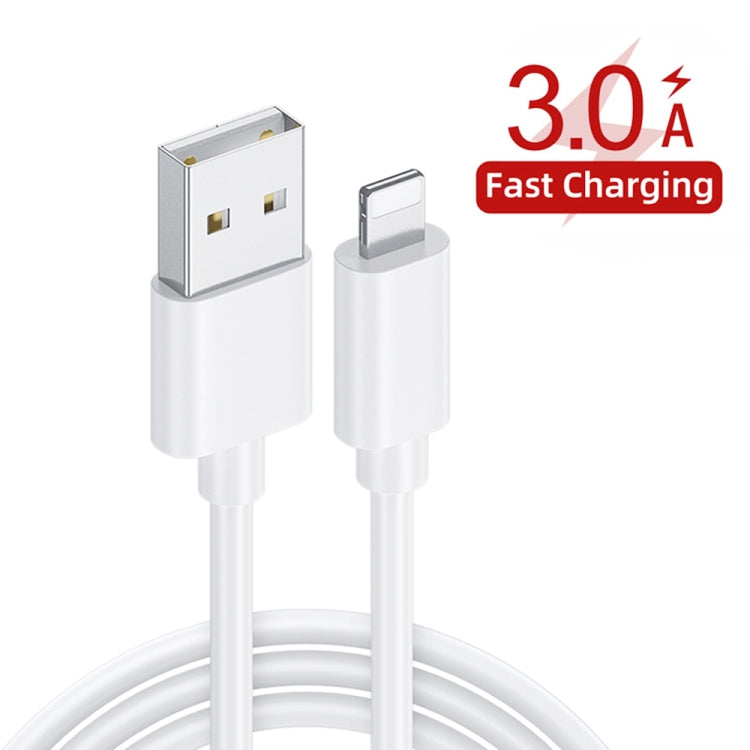 LZ-023 18W QC 3.0 USB Portable Travel Charger + 3A USB to 8 Pin Data Cable, US Plug, USB to 8 Pin Data Cable, US Plug, 8 Pin Data Cable, US Plug