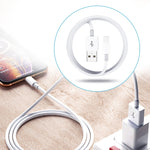 Dual USB Portable Travel Charger + 1 Meter USB to 8 Pin Data Cable, US Plug